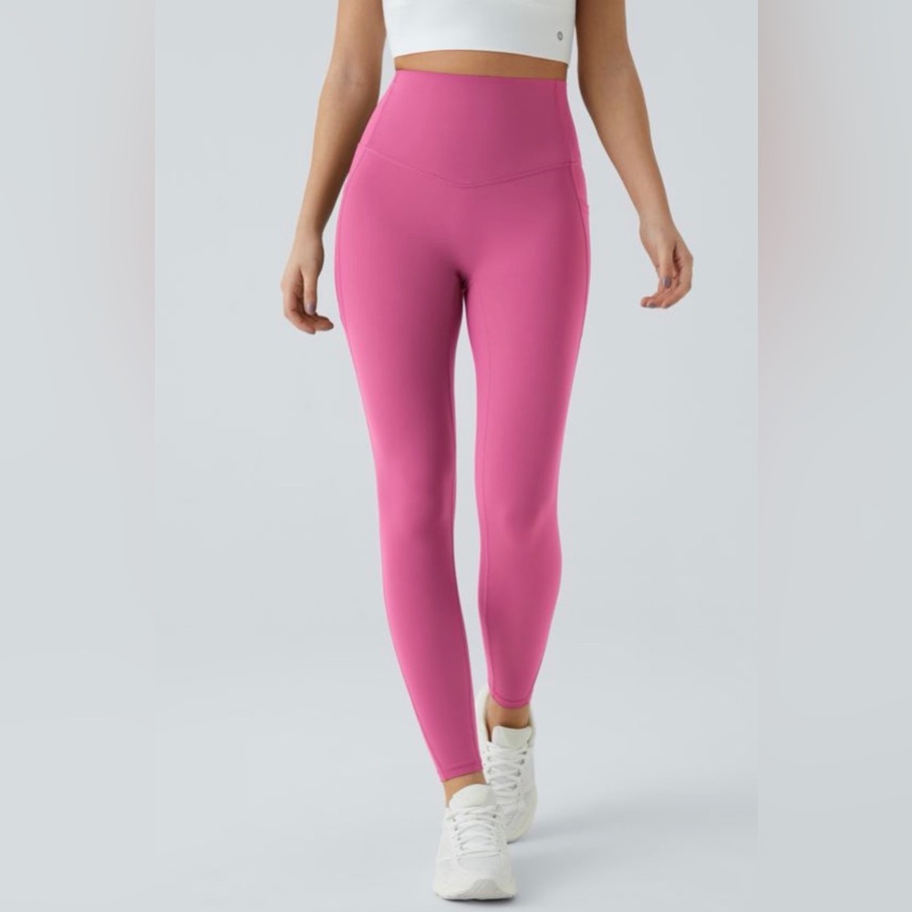 High-Rise Pink Active Leggings